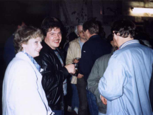 Ein undatiertes Foto von einem alten Oerier Scheunenfest (1990er).... Spaß war vorhanden