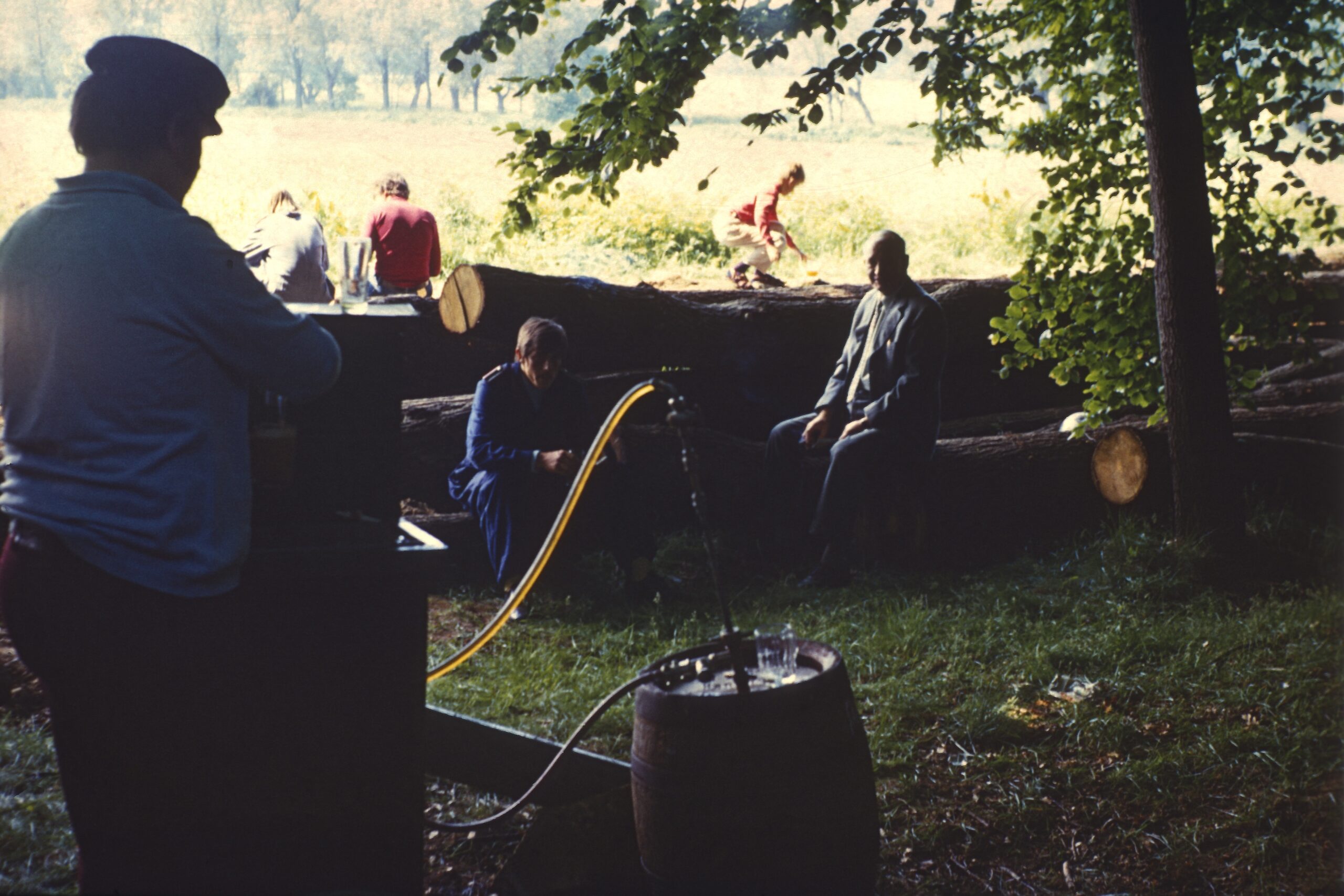 Frühschoppen im Oerier Wald in den 1970er Jahren